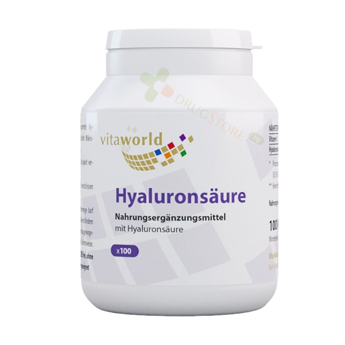 ХИАЛУРОНОВА КИСЕЛИНА + ВИТАМИН C капсули 100 броя / VITA WORLD HYALURONIC ACID + VITAMIN C