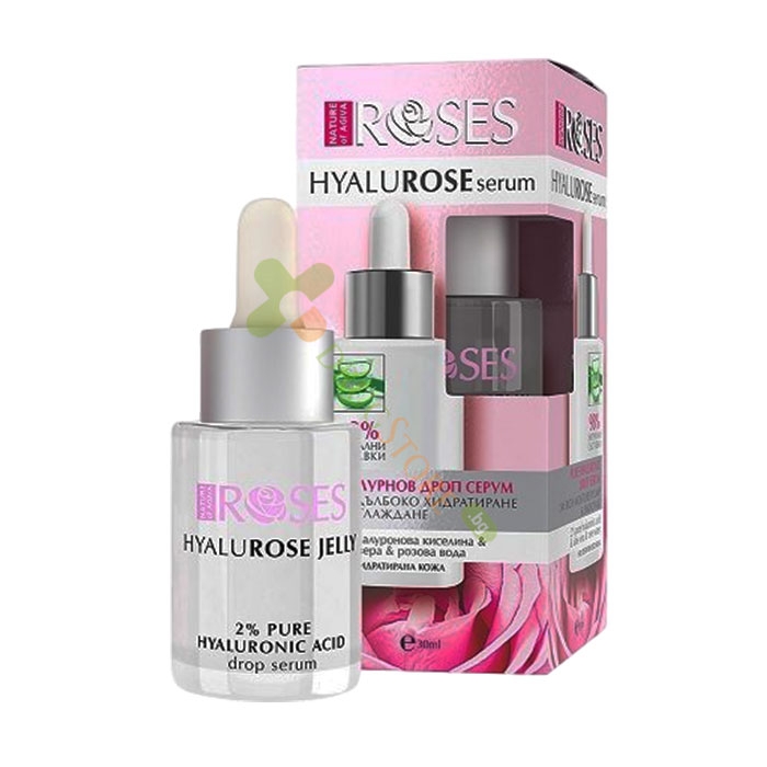 ХИДРАТИРАЩ И ИЗГЛАЖДАЩ СЕРУМ 30 мл / NATURE OF AGIVA ROSES HYALUROSE HYALURONIC DROP SERUM