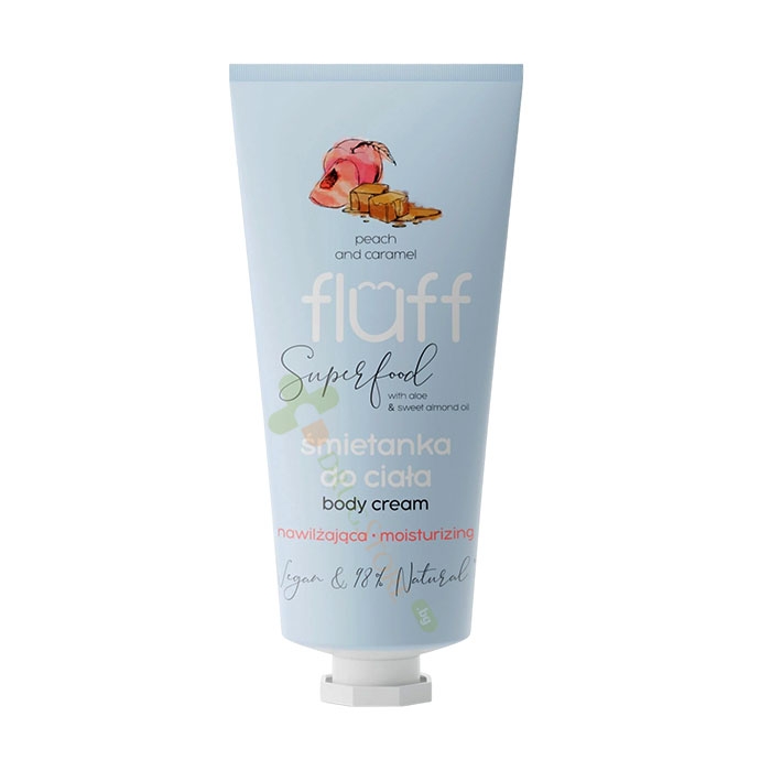 ХИДРАТИРАЩ КРЕМ ЗА ТЯЛО ПРАСКОВА И КАРАМЕЛ 100 мл / FLUFF BODY CREAM PEACH AND CARAMEL