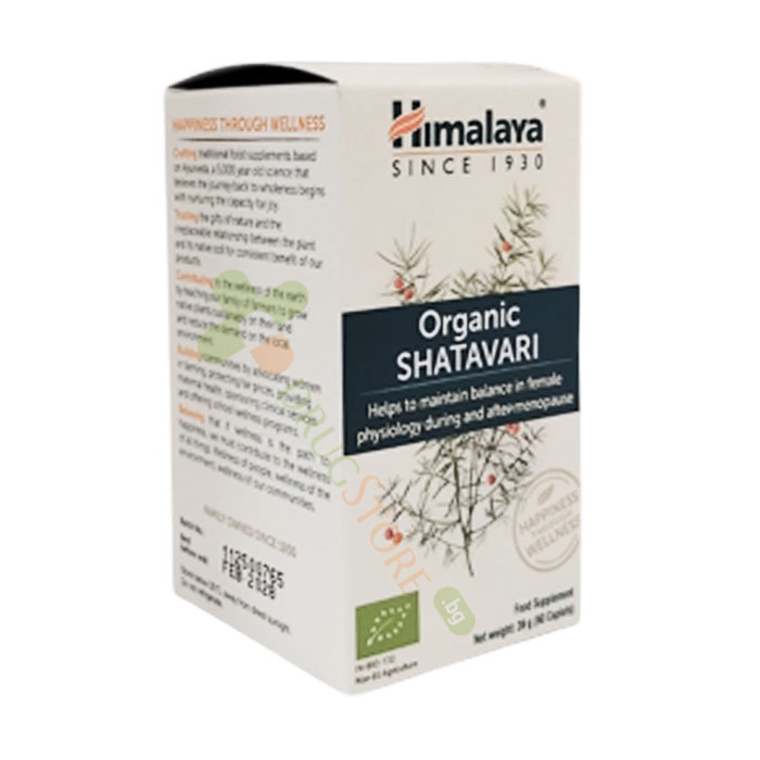 ХИМАЛАЯ ОРГАНИК ШАТАВАРИ (АСПАРАГУС) капсули 60 броя / HIMALAYA ORGANIC SHATAVARI