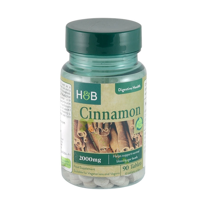 КАНЕЛА таблетки 500 мг 90 броя / HOLLAND &amp; BARRETT CINNAMON