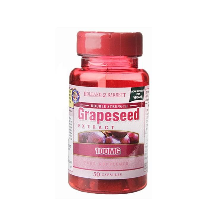 ГРОЗДОВО СЕМЕ капсули 100 мг 50 броя / HOLLAND BARRETT GRAPESEED EXTRACT