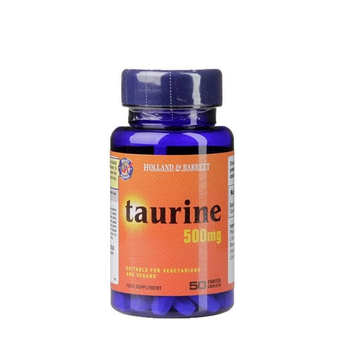 ТАУРИН каплети 500 мг. 50 броя / HOLLAND BARRETT TAURINE