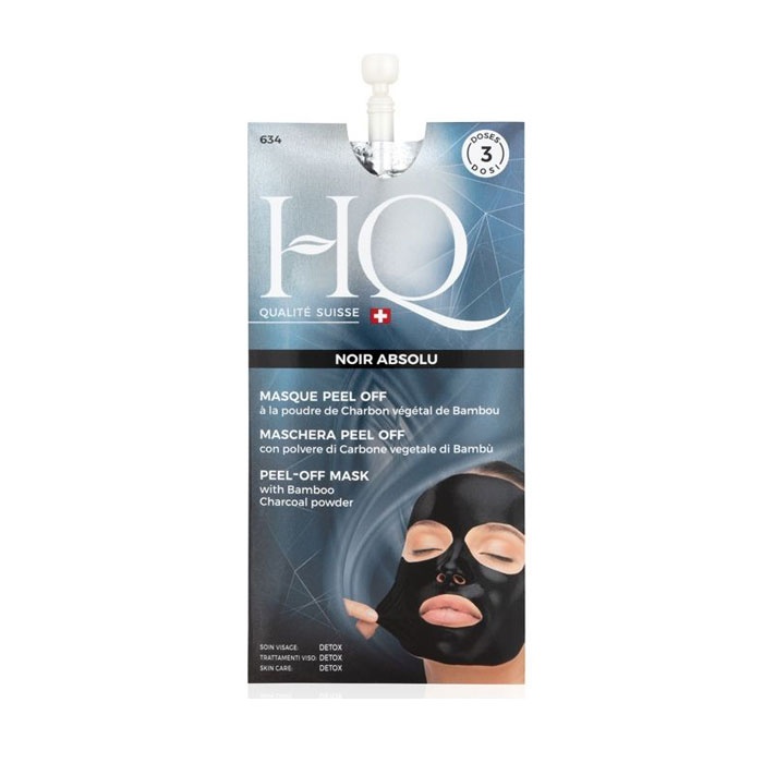 ДЕТОКСИКИРАЩА МАСКА ЗА ЛИЦЕ 15 мл. 3 дози / HQ PEEL-OFF WITH BAMBOO CHARACOAL POWDER 15 ml. 3