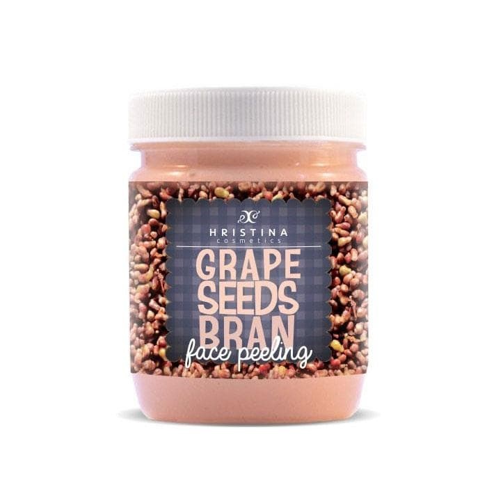 КОЗМЕТИЧНИ ТРИЦИ ЗА ЛИЦЕ С ГРОЗДЕ 200 мл. / HRISTINA GRAPE SEEDS BRAN FACE PEELING