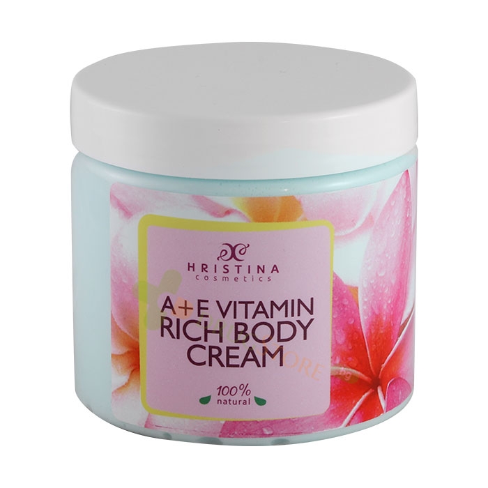 КРЕМ ЗА ТЯЛО С ВИТАМИН A + E 200 мл / HRISTINA BODY CREAM WITH VITAMIN A + E