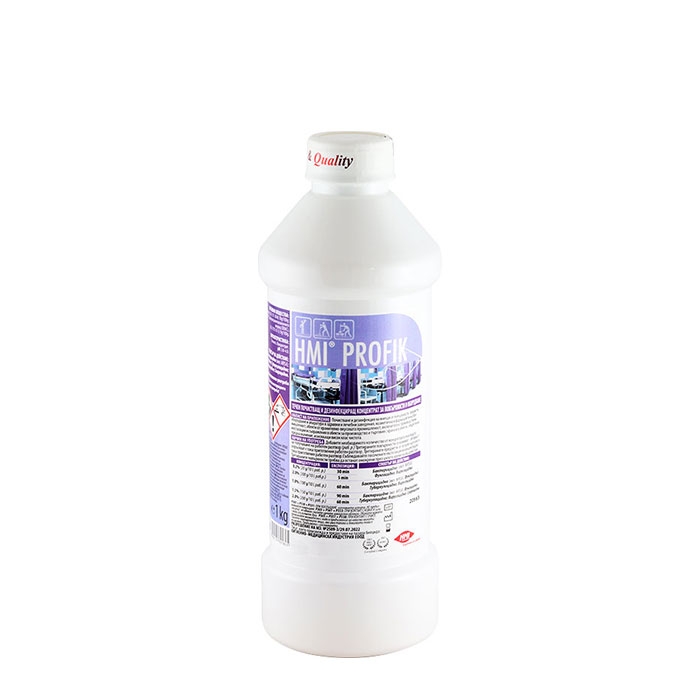 ХМИ ПРОФИК ТЕЧЕН ДЕЗИНФЕКЦИРАЩ И ПОЧИСТВАЩ КОНЦЕНТРАТ 1 кг / HMI PROFIK LIQUID DISINFECTING AND CLEANING CONCENTRATE