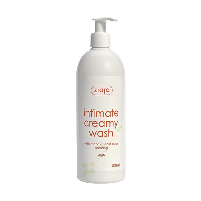ИНТИМЕН ГЕЛ АСКОРБИНОВА КИСЕЛИНА 500 мл / ZIAJA INTIMATE CREAM WASH WITH ASCORBIC ACID