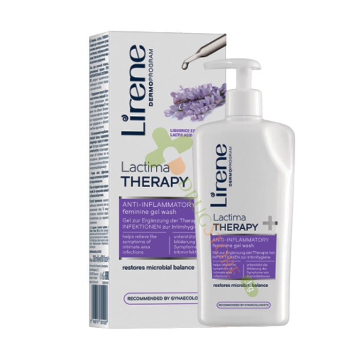 ИНТИМЕН ГЕЛ С МЛЕЧНА КИСЕЛИНА И ЖЕНСКО БИЛЕ 300 мл / LIRENE LACTIMA THERAPY ANTI-INFLAMMATORY FEMININE WASH GEL