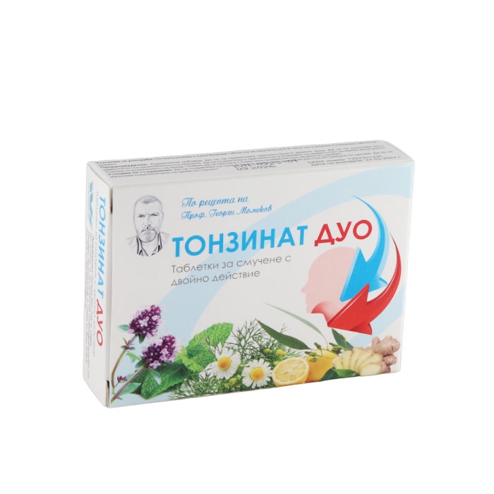 ТОНЗИНАТ таблетки 16 броя / IVIPHARM TONSINAT DUO