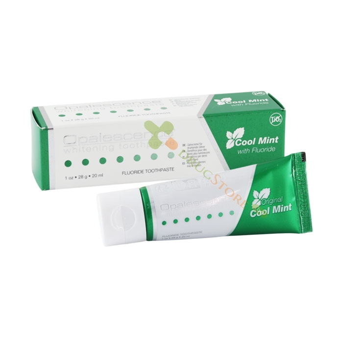 ИЗБЕЛВАЩА ПАСТА ЗА ЗЪБИ ОПАЛЕСЦЕНС МИНТ 28 г 20 мл / OPALESCENCE WHITENING TOOTHPASTE COOL MINT 28 g