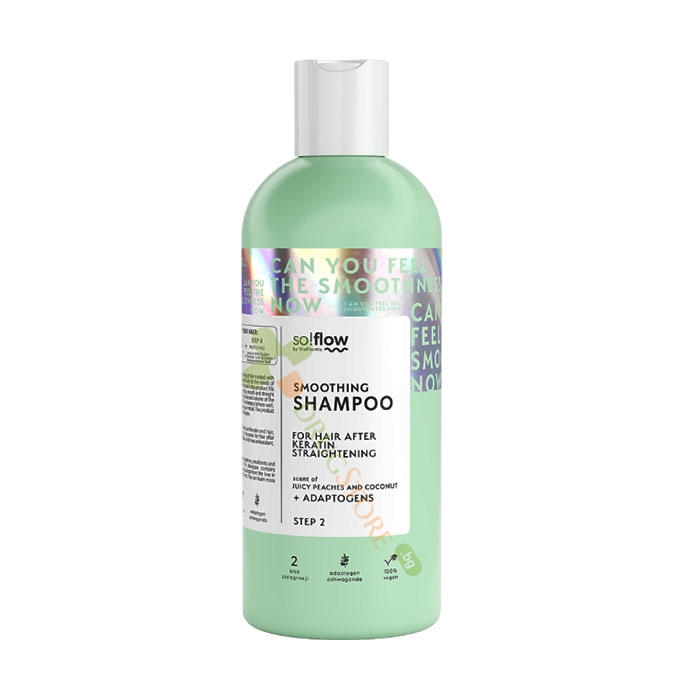 ИЗГЛАЖДАЩ ШАМПОАН СЛЕД ИЗПРАВЯНЕ С КЕРАТИН 400 мл / SO! FLOW SMOOTHING SHAMPOO FOR HAIR AFTER KERATIN STRAIGHTENING