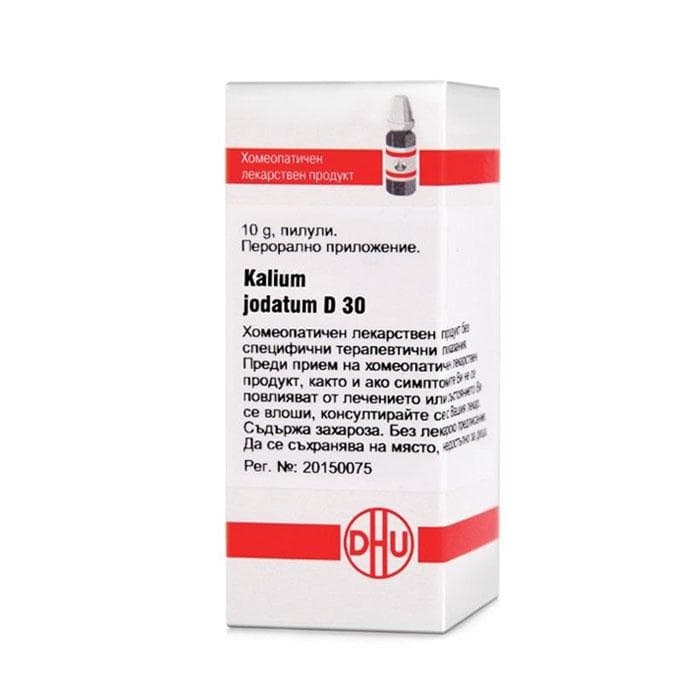 КАЛИУМ ЙОДАТУМ D30 пилули 10 гр. / KALIUM JODATUM D30 pillules