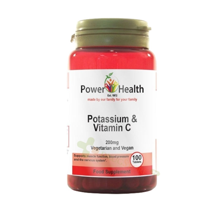 КАЛИЙ + ВИТАМИН C таблетки 100 броя / POWER HEALTH POTASSIUM + VITAMIN C
