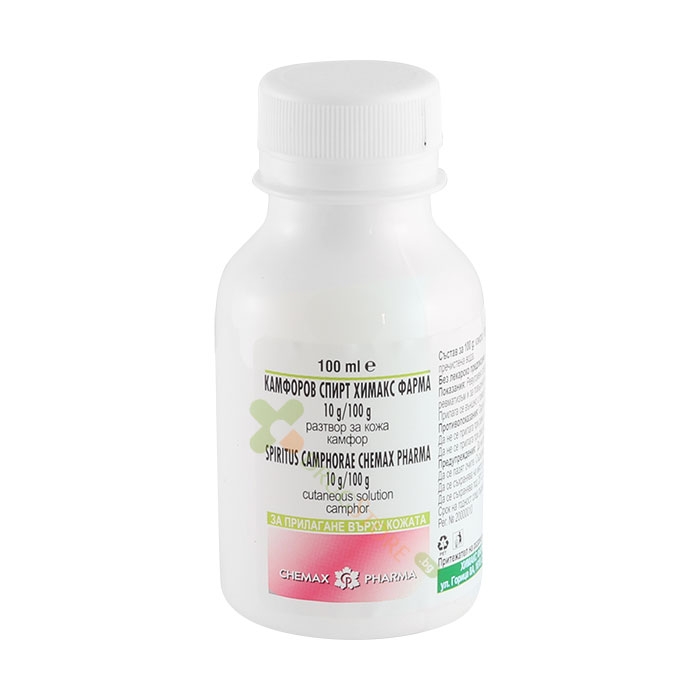 КАМФОРОВ СПИРТ 10% 100 мл / HYMAX CAMPHOR SPIRTUS 10%