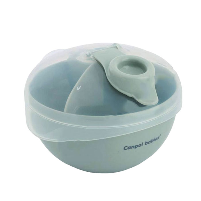 КАНПОЛ КУТИЯ ЗА СЪХРАНЕНИЕ НА СУХО МЛЯКО СИВА / CANPOL MILK POWDER DISPENSER GREY
