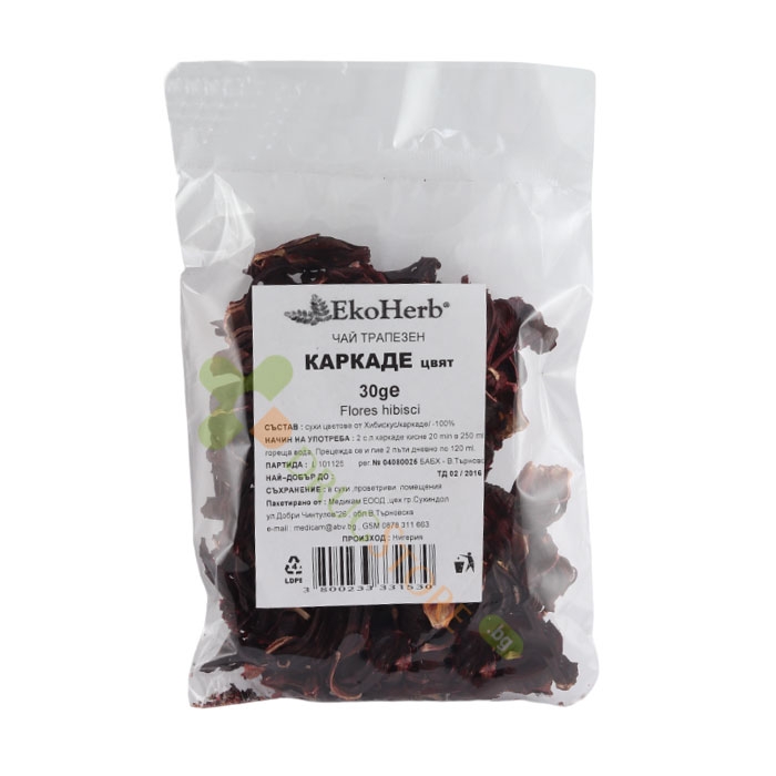 КАРКАДЕ ЦВЯТ 30 г / EKO HERB HIBISCUS FLOWER