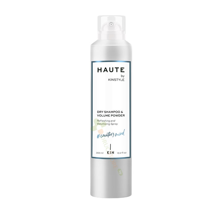 СУХ ШАМПОАН И ПУДРА HAUTE BY KINSTYLE ЗА ОБЕМ 300 мл / KIN COSMETICS HAUTE BY KINSTYLE DRY SHAMPOO AND VOLUME POWDER