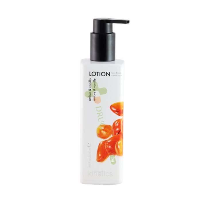КИНЕТИКС ЛОСИОН ЗА РЪЦЕ И ТЯЛО КЕХЛИБАР И ВАНИЛИЯ 250 мл / KINETICS HAND &amp; BODY LOTION AMBER &amp; VANILLA