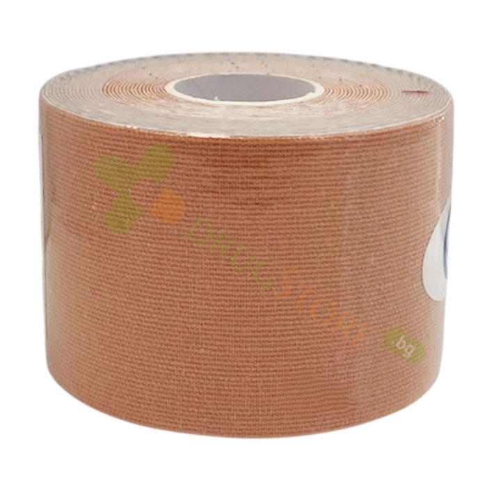 КИНЕЗИО ЛЕНТА БЕЖОВА 5 см/5 м NANJING 3H MEDICAL / KINESIO TAPE BEIGE 5 cm/5 m NANJING 3H MEDICAL