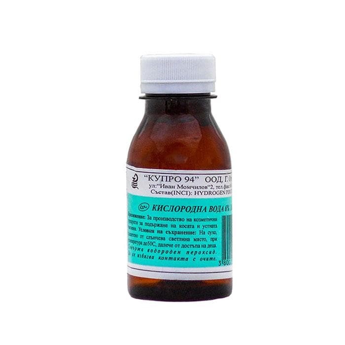 КИСЛОРОДНА ВОДА 6% 100 мл. / HIDROGEN PEROXIDE 6 % 100 ml.