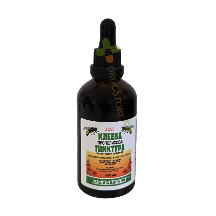 КЛЕЕВА ТИНКТУРА 30 % 100 мл / HIGITEST PROPOLIS TINCTURE 30% 100 ml