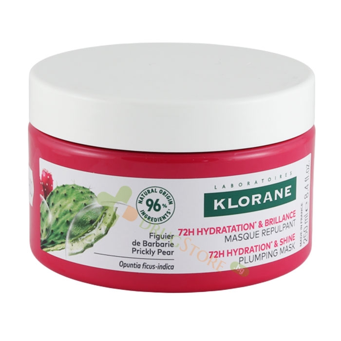 КЛОРАН МАСКА ЗА ОБЕМ С БОДЛИВА КРУША 250 мл / KLORANE 72H HUDRATION &amp; SHINE PLUMPING MASK