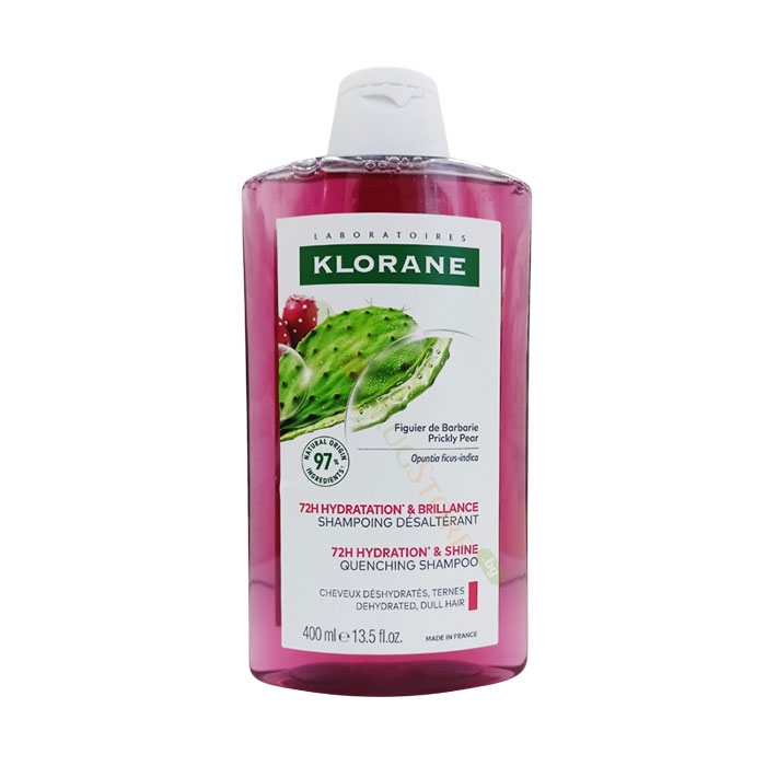 КЛОРАН ШАМПОАН ЗА СУХА КОСА С БОДЛИВА КРУША 400 мл / KLORANE 72H HYDRATION &amp; SHINE QUENCHING SHAMPOO