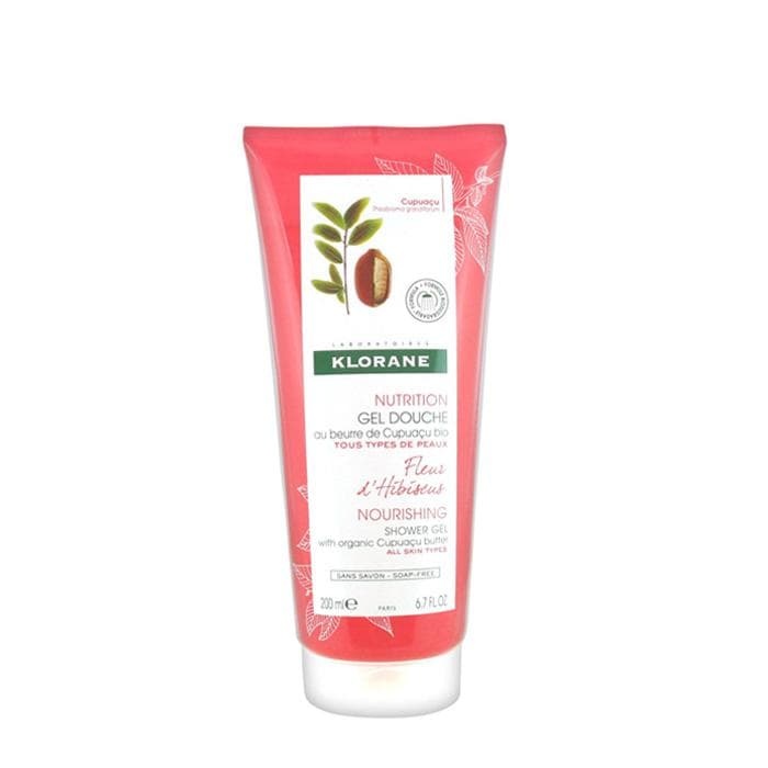 ДУШ ГЕЛ С ЦВЯТ ОТ ХИБИСКУС 200 мл. / KLORANE NOURISHING SHOWER GEL WITH HIBISCUS BLOSSOM
