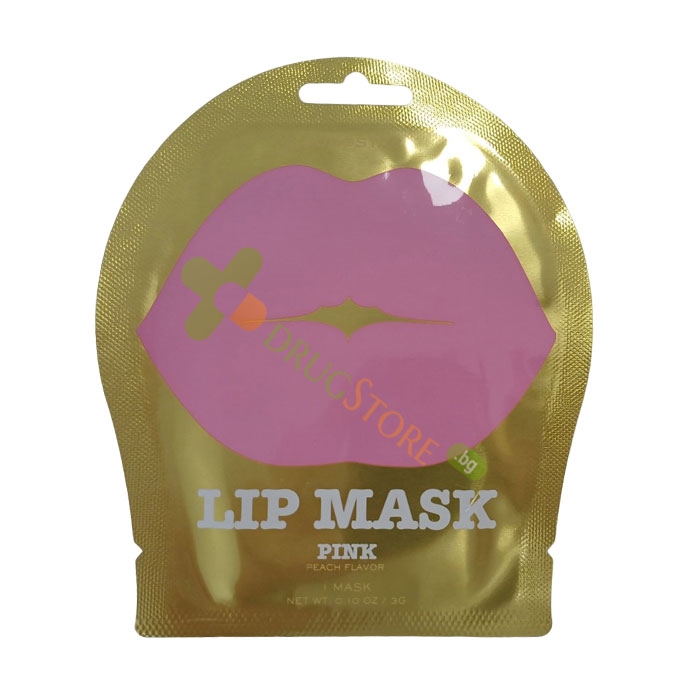 МАСКА ЗА УСТНИ ПРАСКОВА 1 брой / KOCOSTAR PINK PEACH LIP MASK