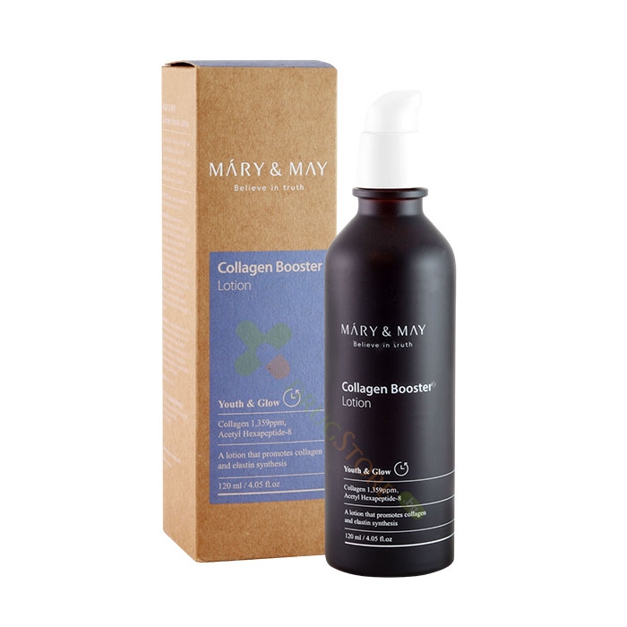 КОЛАГЕНОВ БУСТЕР ЛОСИОН ЗА ЛИЦЕ 120 мл / MARY &amp; MAY COLLAGEN BOOSTER LOTION
