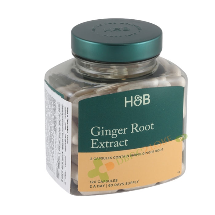 КОРЕН ОТ ДЖИНДЖИФИЛ 968 мг капсули 120 броя / HOLLAND &amp; BARRETT GINGER ROOT