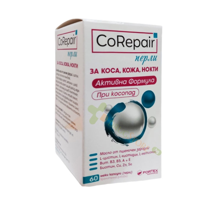 КОРИПЕЪР ФОРМУЛА ЗА КОСА, КОЖА И НОКТИ капсули 60 броя / FORTEX COREPAIR HAIR, SKIN AND NAILS FORMULA