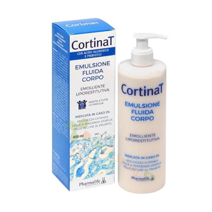 КОРТИНАТ ЕМУЛСИЯ ЗА ТЯЛО С ХИАЛУРОНОВА КИСЕЛИНА И ПРОБИОТИЦИ 400 мл / PHARMALIFE CORTINAT BODY EMULSION