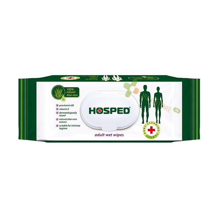 КОЗМЕТИЧНИ МОКРИ КЪРПИ С КАПАК ЗА ВЪЗРАСТНИ ХОСПЕД 80 броя / AVANS HOSPED ADULT WET WIPES WITH LID