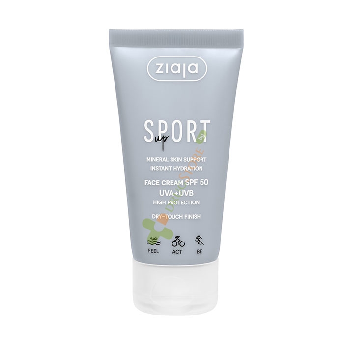 КРЕМ ЗА ЛИЦЕ SPF 50 SPORT UP 50 мл / ZIAJA SPORT UP FACE CREAM SPF 50