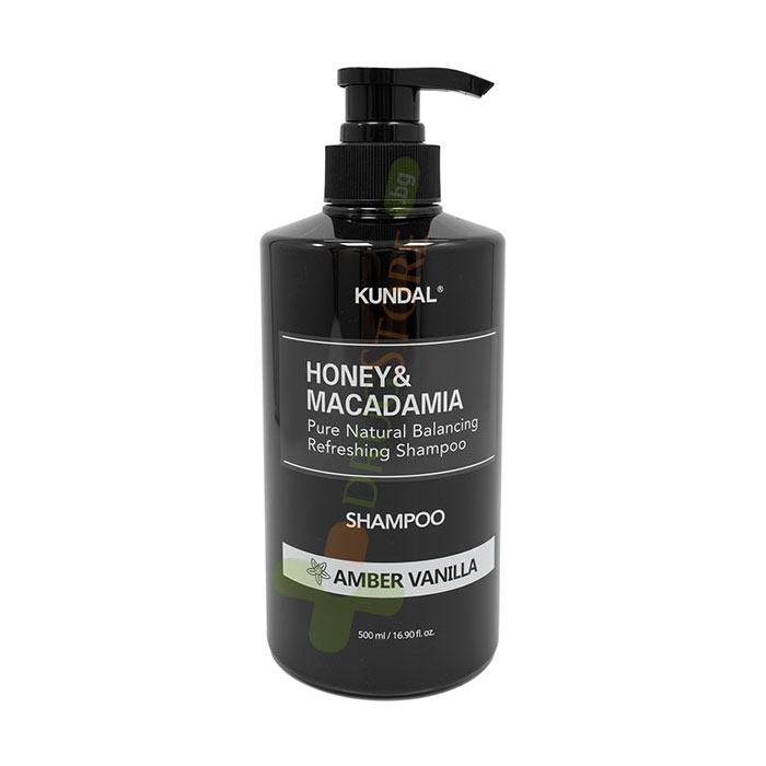 КУНДАЛ HONEY &amp; MACADAMIA ШАМПОАН С АРОМАТ НА ВАНИЛИЯ 500 мл / KUNDAL HONEY &amp; MACADAMIA SHAMPOO AMBER VANILLA