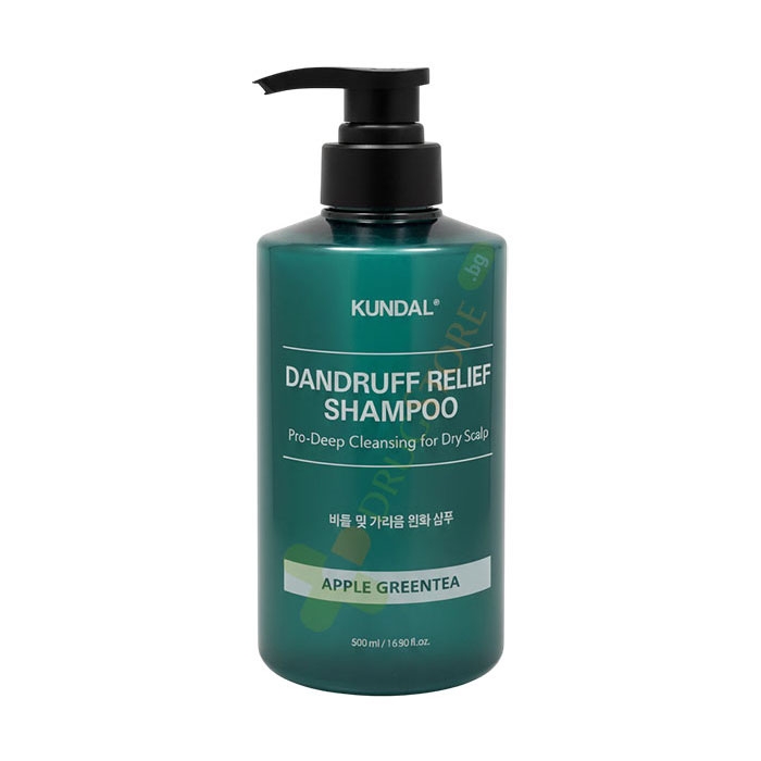 КУНДАЛ ШАМПОАН ПРИ ПЪРХОТ С АРОМАТ НА ЗЕЛЕНА ЯБЪЛКА 500 мл / KUNDAL DANDRUFF RELIEF SHAMPOO APPLE GREEN TEA