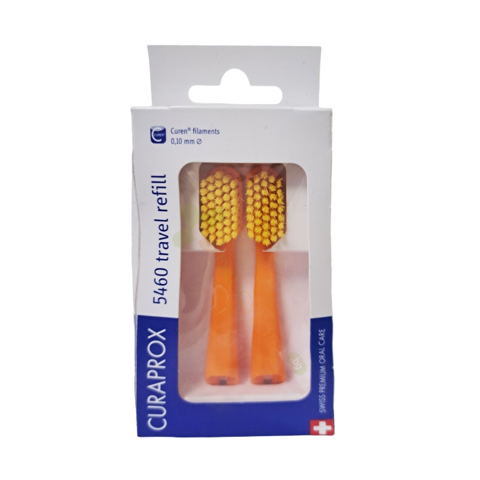 КЮРАПРОКС РЕЗЕРВНИ ГЛАВИ ЗА ЧЕТКА ЗА ЗЪБИ 2 броя / CURAPROX TRAVEL REFILL
