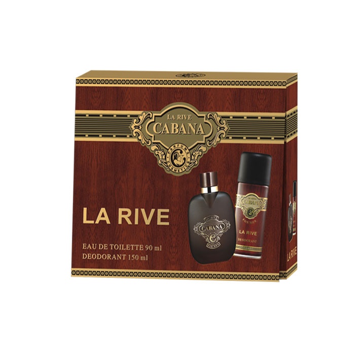 ЛА РИВ CABANA МЪЖКИ КОМПЛЕКТ - ТОАЛЕТНА ВОДА 90 мл. + ДЕЗОДОРАНТ 150 мл. / LA RIVE MEN SET CABANA EAU DE TOILETTE 90 ml. + DEODORANT 150 ml.