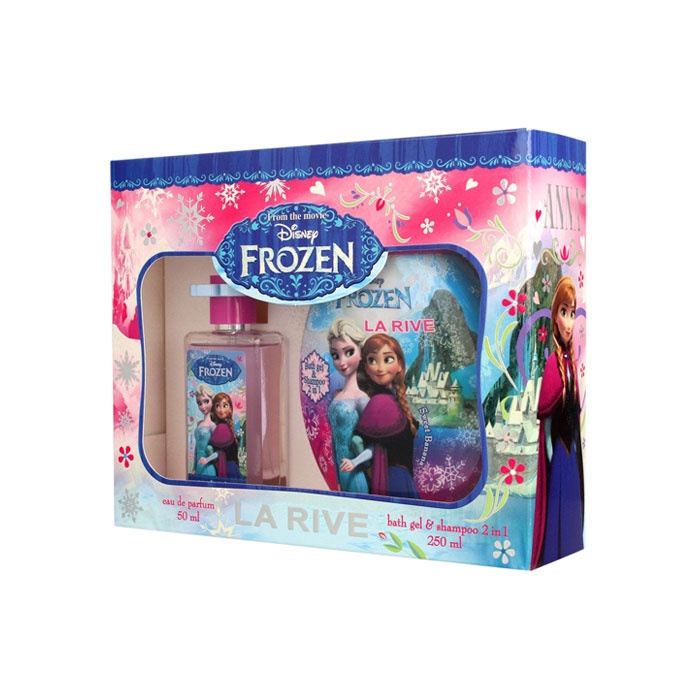 ЛА РИВ КОМПЛЕКТ FROZEN ПАРФЮМ 50 мл. + 2 в 1 ШАМПОАН И ДУШ ГЕЛ 250 мл. / LA RIVE SET FROZEN EAU DE PARFUM 50 ml. + BATH GEL AND SHAMPOO 2 in 1 250 ml.