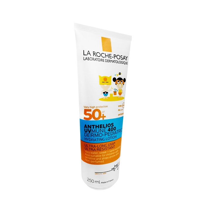 ЛА РОШ АНТЕЛИОС UVMUNE400 ХИДРАТИРАЩО СЛЪНЦЕЗАЩИТНО МЛЯКО ЗА ДЕЦА SPF50+ 250 мл / LA ROCHE POSAY ANTHELIOS UVMUNE400 DERMO PEDIATRICS KIDS HIDRATING LOTION SPF50+