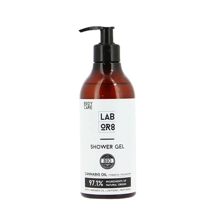 ДУШ ГЕЛ С КОНОПЕНО МАСЛО 380 мл / LABOR8 CANNABIS OIL SHOWER GEL