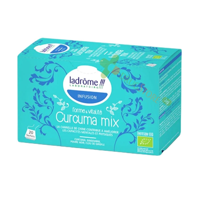 БИО БИЛКОВ ЧАЙ ДЖИНДЖИФИЛ И КУРКУМА филтър 20 броя / LADROME TEA CURCUMA MIX tea filters
