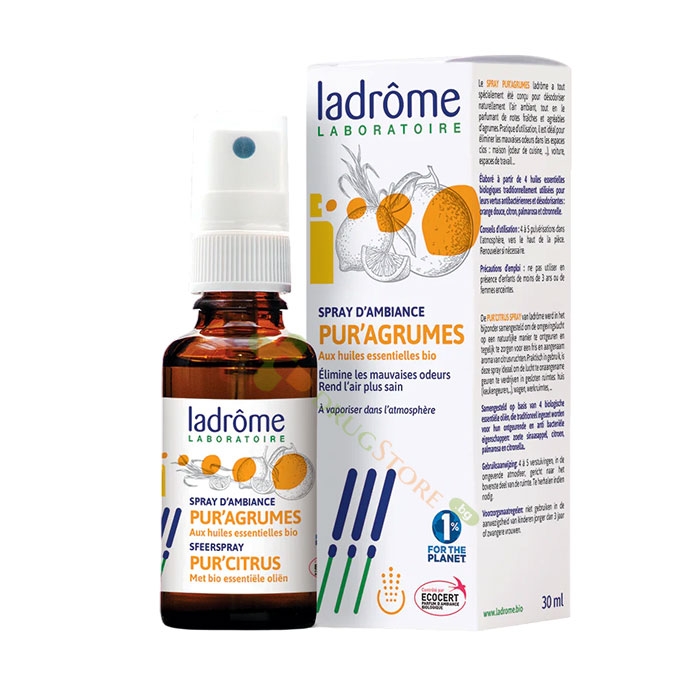 БИО ЦИТРУСОВ СПРЕЙ ЗА СТАЯ 30 мл / LADROME CITRUS BIO SPRAY