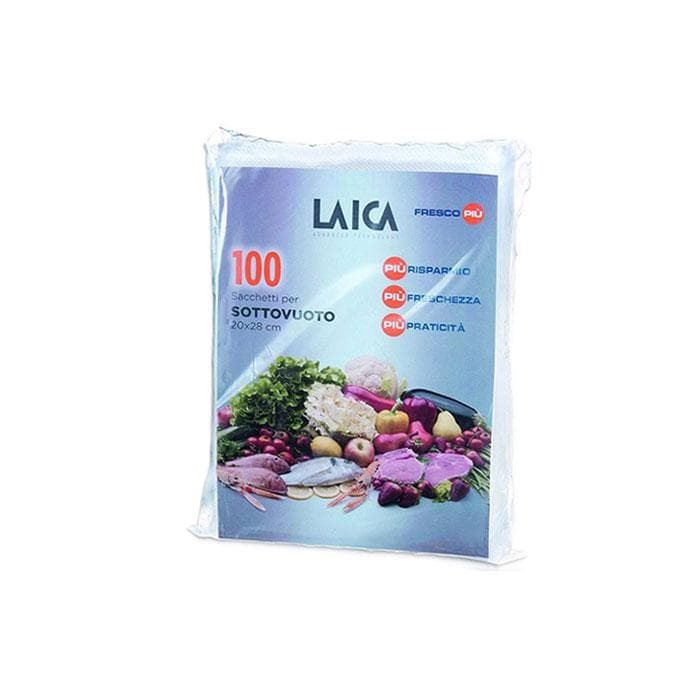 ЛАЙКА ПЛИКОВЕ ЗА ВАКУУМИРАНЕ модел VT35012 20 см х 28 см 100 броя / LAICA VACCUM BAGS model VT35012 20 cm х 28 cm