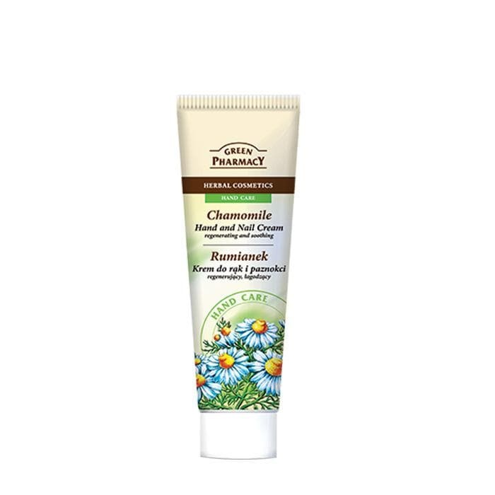 РЕГЕНЕРИРАЩ КРЕМ ЗА РЪЦЕ С ЛАЙКА 100 мл. / GREEN PHARMACY CHAMOMILE HAND AND NAIL CREAM REGENERATING AND SOOTHING