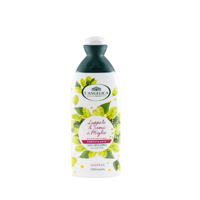 УКРЕПВАЩ ШАМПОАН ЗА ЧЕСТА УПОТРЕБА С ХМЕЛ И СЕМЕНА ОТ ПРОСО 250 мл / L&#039;ANGELICA OFFICINALIS SHAMPOO FOR ALL HAIR TYPES WITH HOP AND MILLET SEEDS