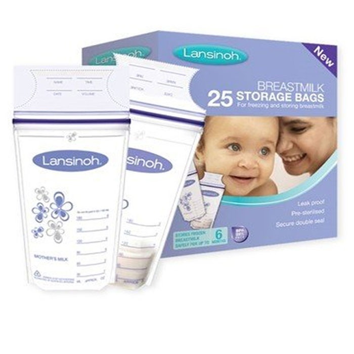 ПЛИКОВЕ ЗА СЪХРАНЕНИЕ НА КЪРМА ЛАНСИНОХ 25 броя / LANSINOH BREASTMILK STORAGE BAGS