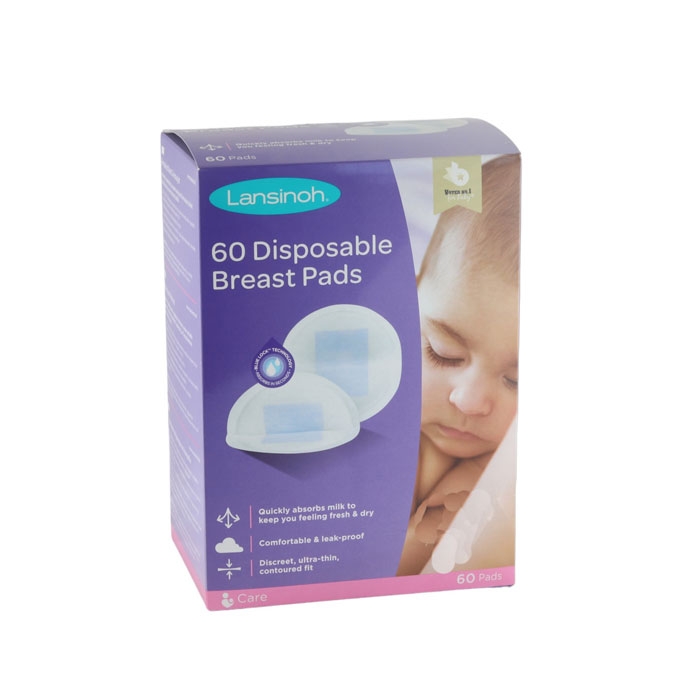 ПОДПЛЪНКИ ЗА ЕДНОКРАТНА УПОТРЕБА ЛАНСИНОХ 60 броя / LANSINOH DISPOSABLE NURSING PADS